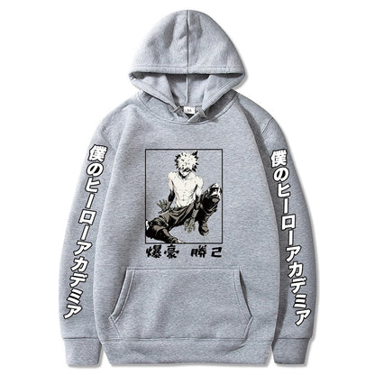 Fashion Japanese Anime My Hero Academia Hoody Sweatshirt Women Harajuku Kawaii Bakugou Katsuki Graphics Winter Oversized Hoodies