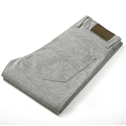 Summer Thin Men Linen Cotton Slacks Men's Trousers Business Casual Straight Men Long Suit Pants New High Quality Pontalon Homme