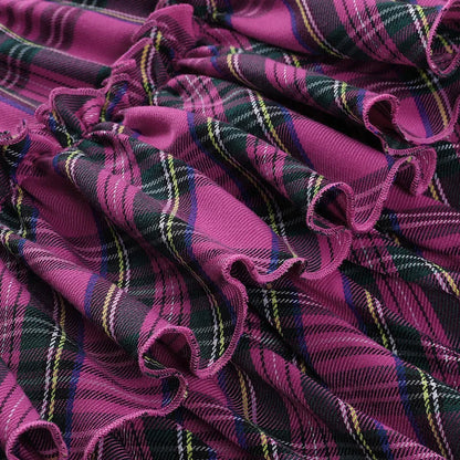 Pink Skirt Japanese College Style Youth Girl Plaid Skirt Female High Waist Slim Lolita Cosplay Y2k Skirt Goth Skirt