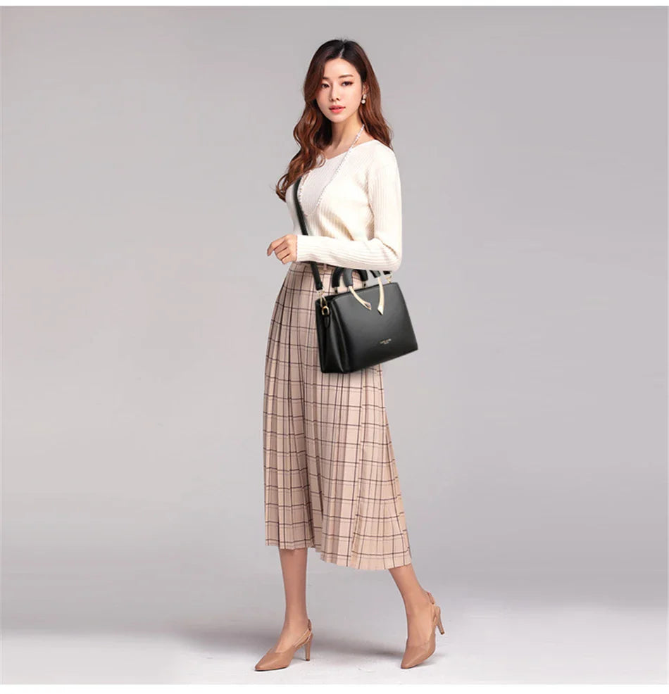 High Quality Leather Casual Tote Luxury Handbags Women Bags Designer Shoulder Crossbody Bags for Women 2024
