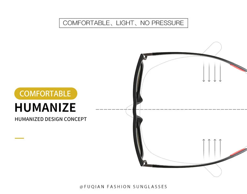Polarized Sunglasses Men Women Classic Square Plastic Driving Sun Glasses Male Fashion Black Travelling Shades UV400