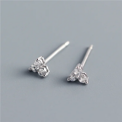 Real 100% 925 Sterling Silver Punk Hip-Hop Link Chain Gothic Studs Earrings for Fashion Women Jewelry Accessories 2022