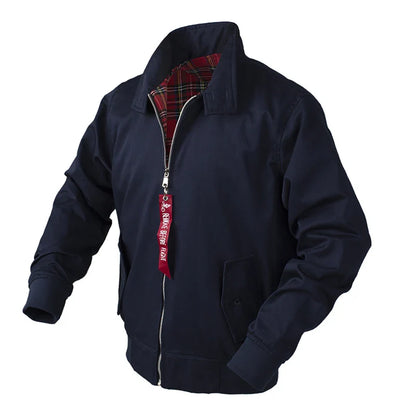 2025 Chamarras Para Hombre European Solid Classic Retro Vintage Bomber Jacket Men Windbreaker Streetwear Trendy Coats
