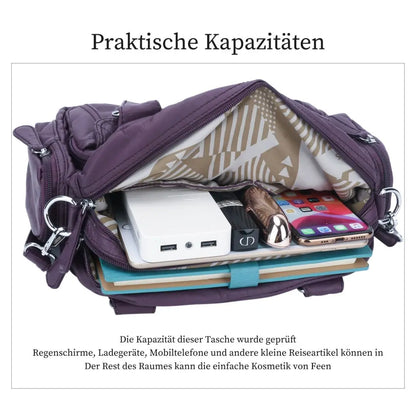 Women Small Handbags Satchel Top-handle Handbag PU Shoulder Bag 8”x11” Dumpling Pack Multi-pockets Shoulder Bag