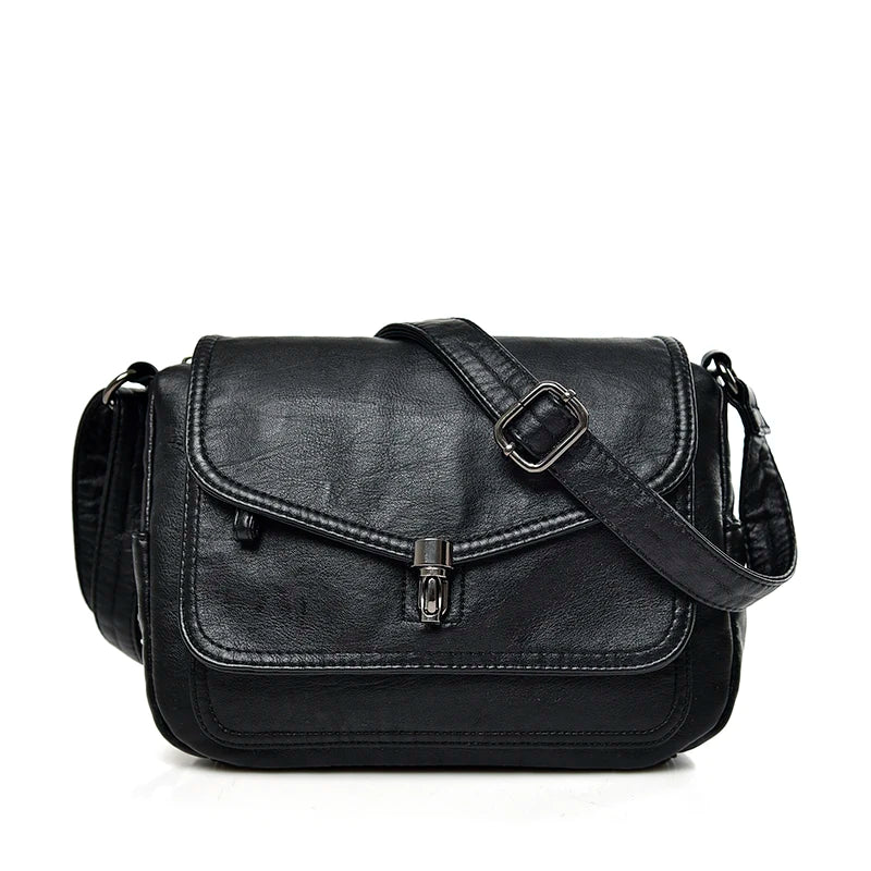 Vintage Shoulder Messenger Bags For Women 2024 New Purses And Handbags Soft Leather Crossbody Bags Casual Small Tote Bag Bolsos