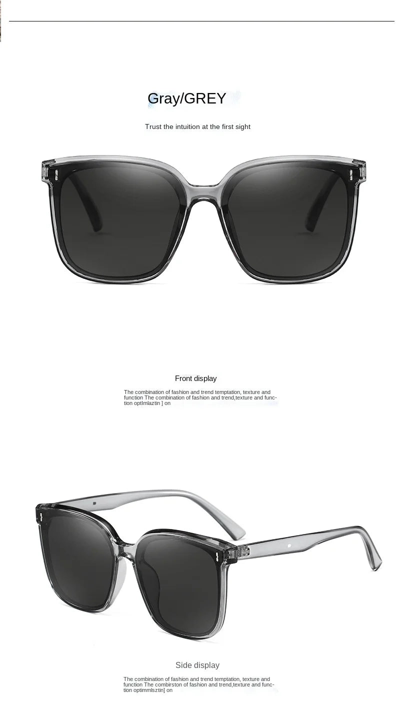 Vintage Square Sunglasses Women Oversized Sunglass Men Retro Black Sun Glasses Shades Goggle UV400  Oculos De Sol