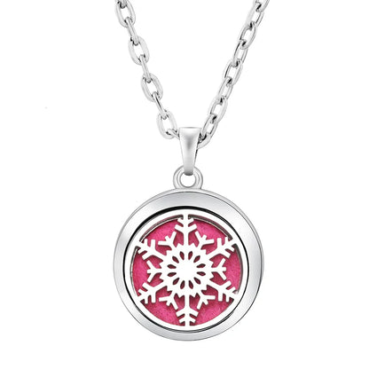 New Stainless Steel Fashion Tree Of Life  Aromatherapy Necklace Essential Oil Diffuser Perfume Locket Pendant Women Jewelry Gift
