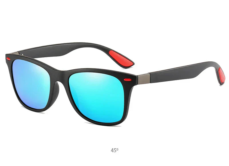 Polarized Sunglasses Men Women Classic Square Plastic Driving Sun Glasses Male Fashion Black Travelling Shades UV400
