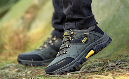 Men Winter Snow Boots Waterproof Leather Sneakers Super  Warm Men's Boots Outdoor Male Hiking Boots Work Shoes Size 39-47