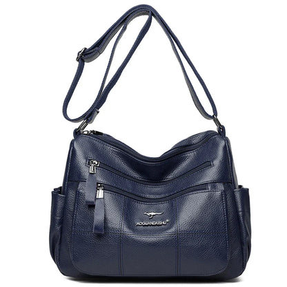 Classic Shoulder Bags High Quality Multi Pockets Soft Leather Crossbody Bags for Women 2024 Designer Luxury Handbags Purses