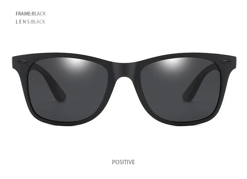 Polarized Sunglasses Men Women Classic Square Plastic Driving Sun Glasses Male Fashion Black Travelling Shades UV400
