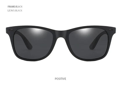 Polarized Sunglasses Men Women Classic Square Plastic Driving Sun Glasses Male Fashion Black Travelling Shades UV400