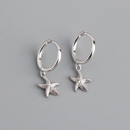 Real 100% 925 Sterling Silver Punk Hip-Hop Link Chain Gothic Studs Earrings for Fashion Women Jewelry Accessories 2022