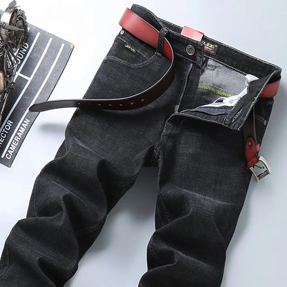 Brand  Casual Cotton Washed Clothing Jeans Masculino Jean Homme Pants Large Size Jeans Men Stretch Slim Denim Long