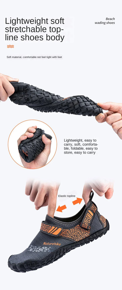 Wading Shoes Quick-Dry Water Shoes Breathable Aqua Upstream Shoes Antiskid Outdoor Sports Shoes Beach Pool Sneakers
