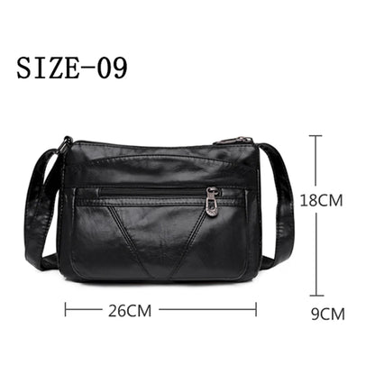 Fashion All-match Solid Color Messenger Bag High Capacity Womens Shoulder Bags 2021 New High Quality Pu Leather Women Handbag