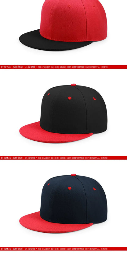 Man Plus Size Baseball Caps Adult Flat Peak Hip Hop Fitted Hat Men Women Large Size Snapback Cap size 6 3/4 to size 8