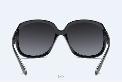 Design Elegant Polarized Oversized Round Sunglasses Women Simple Fashion Big Plastic Ladies Sun Glasses UV400