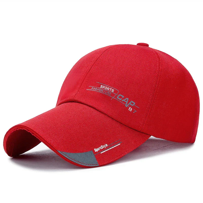 2024 Sports Cap Mens Hat For Fish Outdoor Fashion Line Baseball Cap Long Visor Brim Shade Snapback Sun Hat Bone Gorras Casquette