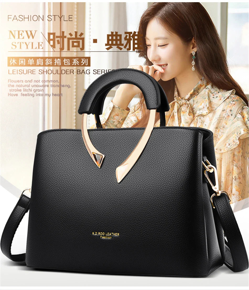 High Quality Leather Casual Tote Luxury Handbags Women Bags Designer Shoulder Crossbody Bags for Women 2024