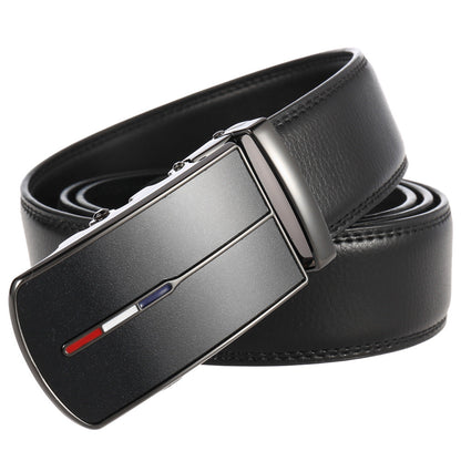 Cowskin Belt Men High Quality Leather Belts Strap Male Metal Automatic Buckle Belt for Men Formal Luxury Waistband Strap