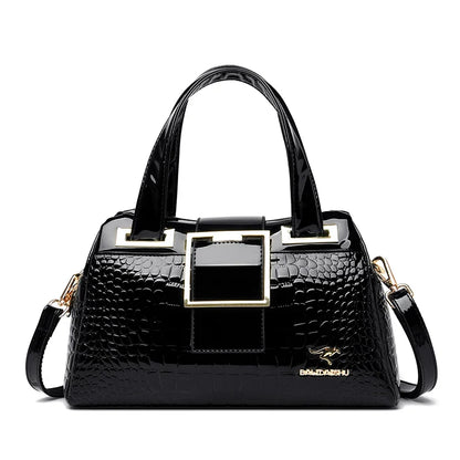 Luxury Designer Handbag Brand Crossbody Bags For Women 2024 New Crocodile Pattern Leather Shoulder Bags Casual Tote Bag Bolsos