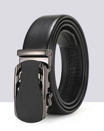 Men's Genuine Leather Automatic Buckle Belt Custom Engraved Name/Logo Ideal Waist Belt for Father's Day Personalized Gift