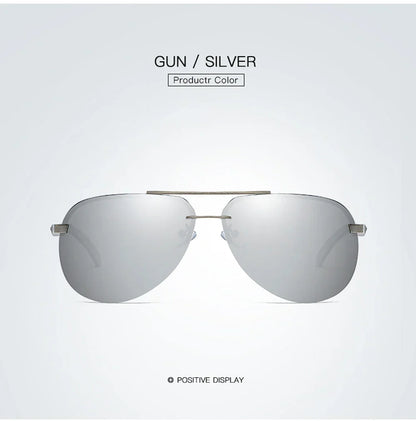 New Polarized Men Sunglasses Classic Driving Sun Glasses Metal Frame Mirror Lens Sunglasses Men/Women