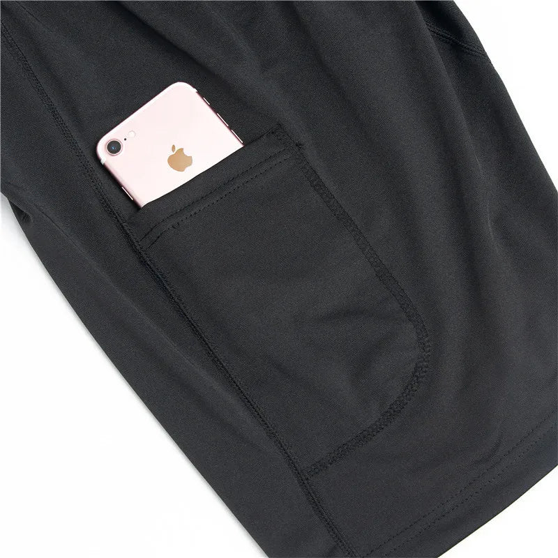Running Shorts Men 2 in 1 Sports Jogging Fitness Shorts Training
