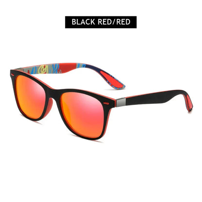 Polarized Sunglasses Men Women Classic Square Plastic Driving Sun Glasses Male Fashion Black Travelling Shades UV400