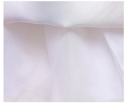 Vestido Longo de Festa de Casamento Unicórnio Arco-Íris para Menina Vestido de Performance de Dança de Personagem de Unicórnio para Festa de Aniversário de Menina Conjunto de Três Peças