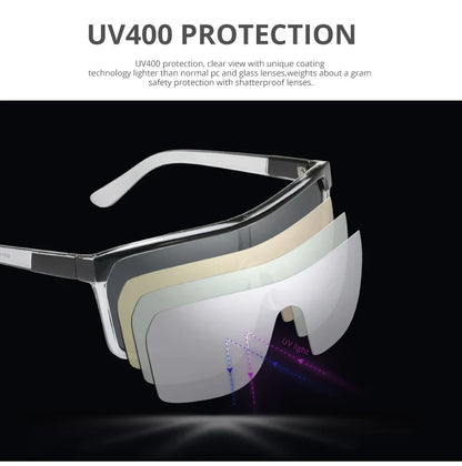 Flynn Style Sunglasses Men Plus Shape Outdoor Anti-reflective Sun Glasses Women with Peanut Box