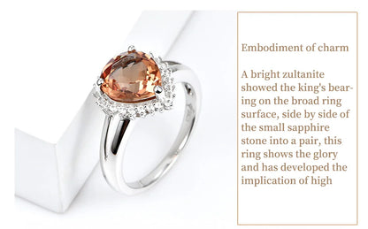 Diaspore изменение цвета Silver Rings for Women Wedding Silver Jewelrys 3 Carats Created Diaspore Color Change Fine Jewelry