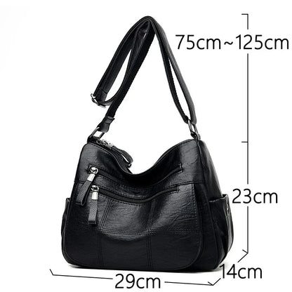 High Quality Leather Luxury Handbags Ladies Bag Designer Shoulder Crossbody Bags For Women 2024 New Bolsa Feminina Sac A Main