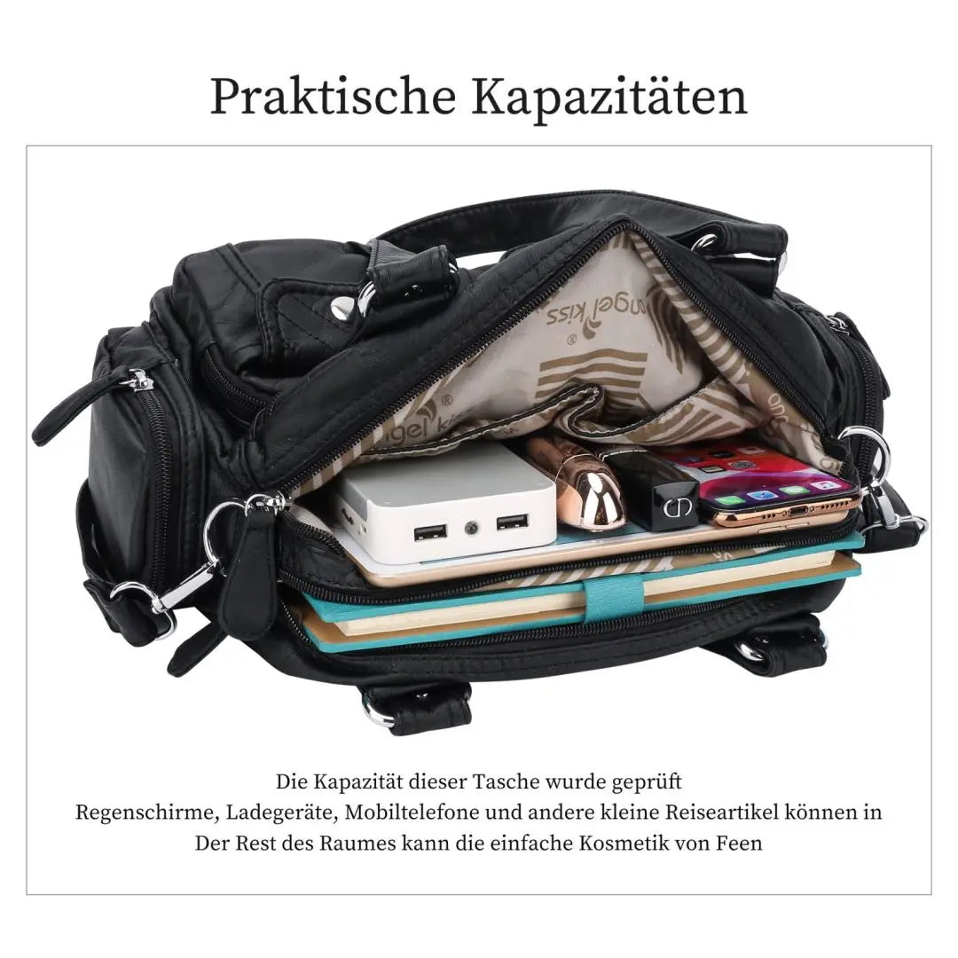 Vintage Bag Women Small Handbags Satchel Top-handle Handbag PU Shoulder Bag Dumpling Pack Multi-pockets Shoulder Bags