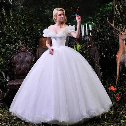 Women New Movie Blue Cinderella Sweetheart Luxury Wedding Dress Adult Ball Gown Wedding Dresses Robe De Mariee