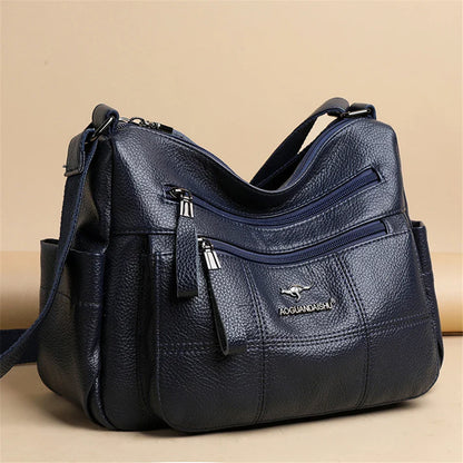 Classic Shoulder Bags High Quality Multi Pockets Soft Leather Crossbody Bags for Women 2024 Designer Luxury Handbags Purses