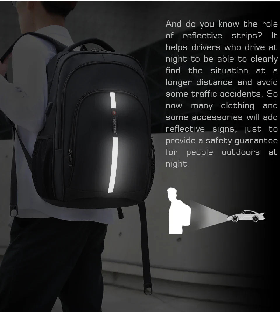 Large Capacity Backpack 15.6inch Laptop Backpack Anti Theft Men Backpack College Schoolbag Travel Backpack Bag For Men