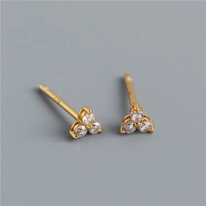 Real 100% 925 Sterling Silver Punk Hip-Hop Link Chain Gothic Studs Earrings for Fashion Women Jewelry Accessories 2022