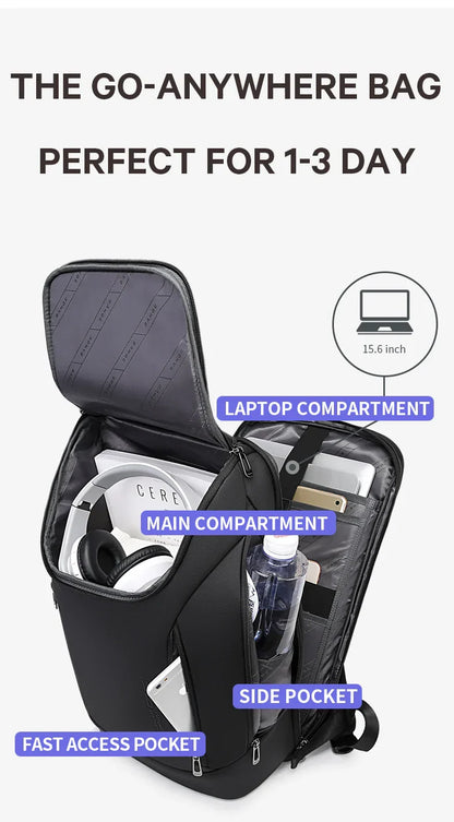 Business Backpacks Laptop 15.6 inch Multifunctional WaterProof Big Capacity Daily Work Male Backpack School Bag Mochila