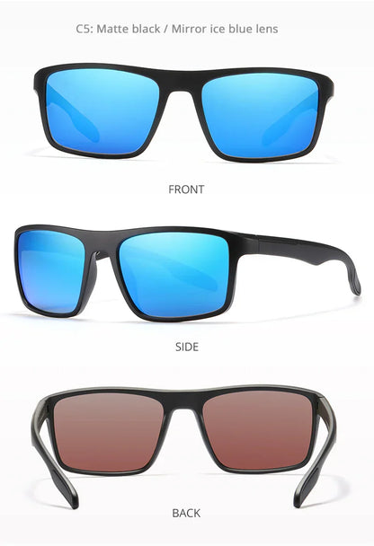 Rectangular Ultra Light Sports Sunglasses Men Polarized TAC 1.1mm Thickness Lens Driving Sun Glasses Women Cat.3