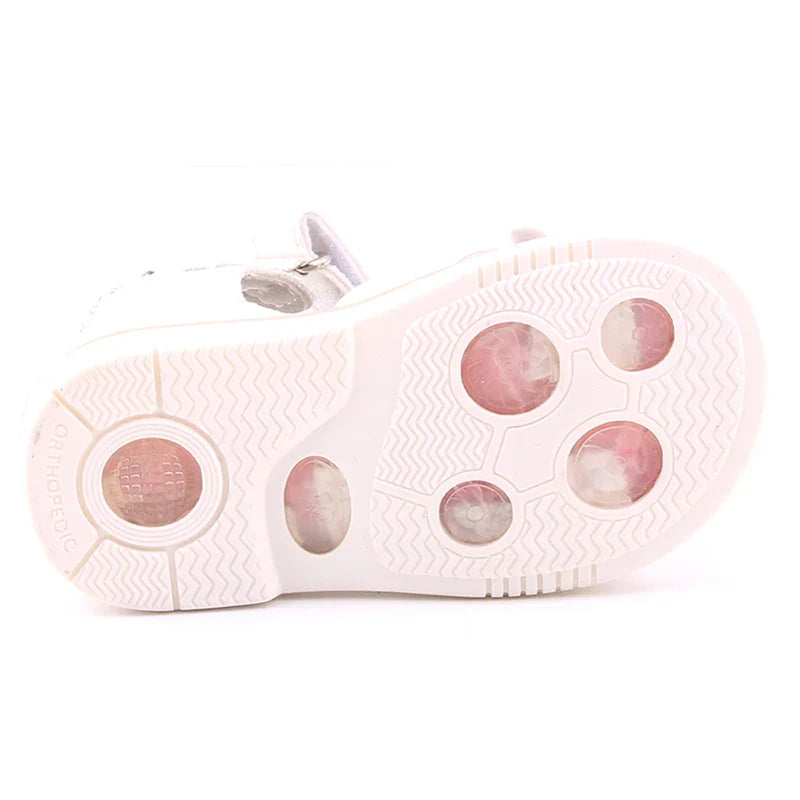 2023 Summer Kids Sandals for Girls Baby Sandals Soft Leather Flowers Princess Girls Shoes Children Beach Sandals Toddler Shoes