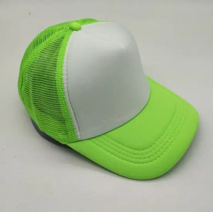 Free Custom Brand LOGO Text Design Personality DIY Trucker Hat AD Baseball Cap Men Women Blank Mesh Adjustable Hat