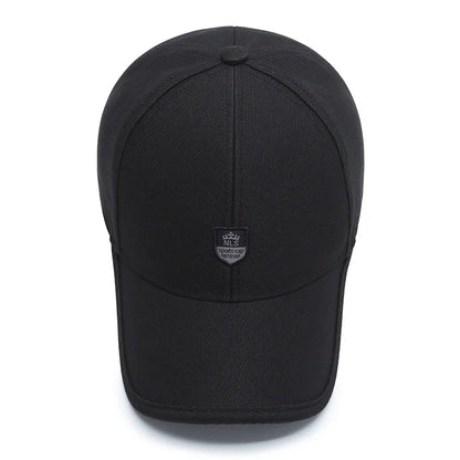 Men Fashion Wild Sunshade Sun Protection Black Baseball Cap For Winter Women Sport Cotton Warm Hats Male Kpop Bone Unisex C35