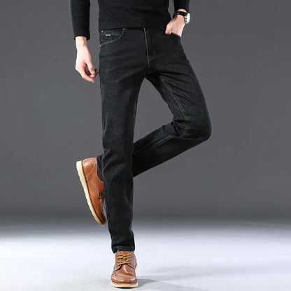 Brand  Casual Cotton Washed Clothing Jeans Masculino Jean Homme Pants Large Size Jeans Men Stretch Slim Denim Long