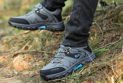 Men Winter Snow Boots Waterproof Leather Sneakers Super  Warm Men's Boots Outdoor Male Hiking Boots Work Shoes Size 39-47