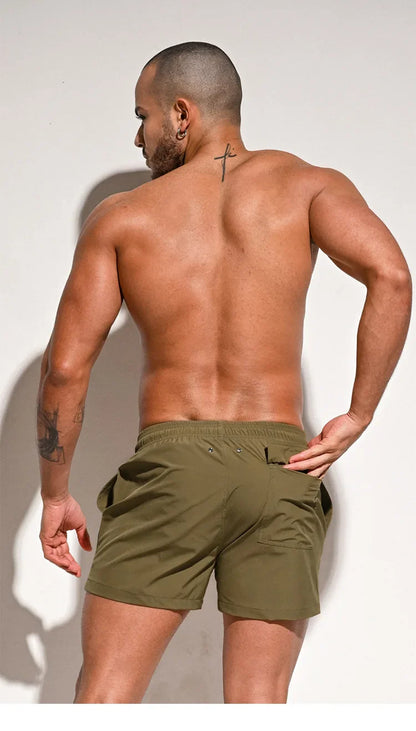 Mens Swimming Shorts Swimwear Swim Trunks Box Quick Dry Surf Boardshort Beach Board Short Shorts Men's Bathing Suit