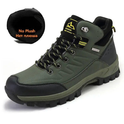Brand Winter Men's Boots Warm Men's Snow Boots High Quality Leather Men Sneakers Outdoor Men Hiking Boots Work Shoes Size 39-46