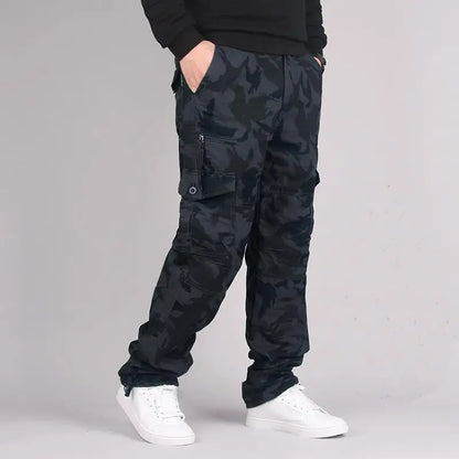 Big Size Men's Tactical Trousers Loose Casual Pants Running Overalls Men's Sweatpants Sports Hiking Outdoor Clothes Work Pants