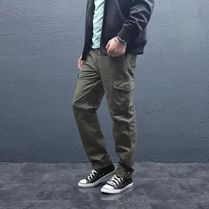Big Size Men's Tactical Trousers Loose Casual Pants Running Overalls Men's Sweatpants Sports Hiking Outdoor Clothes Work Pants